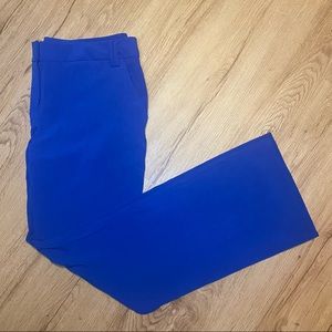 New York & Co Cobalt Blue Straight Leg Trouser Pants. Size 12